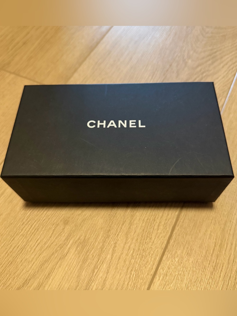 CHANEL Black Sunglasses Accessory Box with White Logo